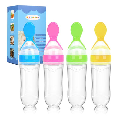 Baby Food Feeder Bottle Spoon